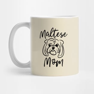 Maltese Mom Line Art Mug